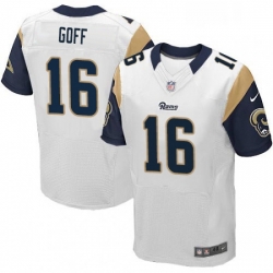 Men Nike Los Angeles Rams 16 Jared Goff White Vapor Untouchable Elite Player NFL Jersey