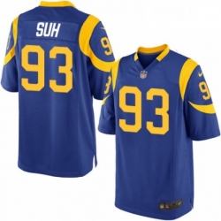 Men Nike Los Angeles Rams 93 Ndamukong Suh Game Royal Blue Alternate NFL Jersey