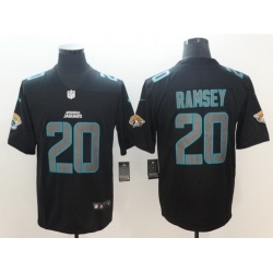 Nike Jaguars 20 Jalen Ramsey Black Vapor Impact Limited Jersey