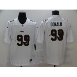 Nike Los Angeles Rams 99 Aaron Donald White Shadow Logo Limited Jersey