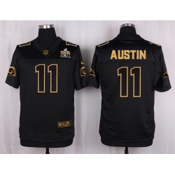 Nike Rams #11 Tavon Austin Black Mens Stitched NFL Elite Pro Line Gold Collection Jersey