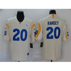 Nike Rams 20 Jalen Ramsey Bone 2020 New Vapor Untouchable Limited Jersey