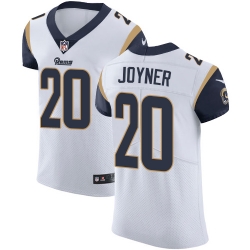 Nike Rams #20 Lamarcus Joyner White Mens Stitched NFL Vapor Untouchable Elite Jersey