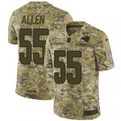 Nike Rams #55 Brian Allen Camo Mens Stitched NFL Limited 2018 Salute To Service Jersey