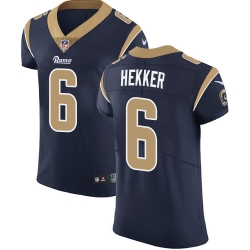 Nike Rams #6 Johnny Hekker Navy Blue Team Color Mens Stitched NFL Vapor Untouchable Elite Jersey