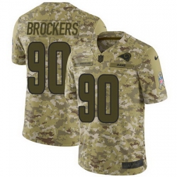 Nike Rams #90 Michael Brockers Camo Mens Stitched NFL Limited 2018 Salute To Service Jersey