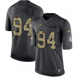 Nike Rams #94 Robert Quinn Black Mens Stitched NFL Limited 2016 Salute to Service Jersey