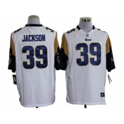 Nike St. Louis Rams 39 Steven Jackson White Game NFL Jersey