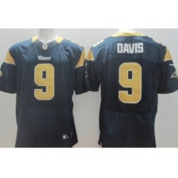 Nike St. Louis Rams 9 Austin Davis Blue Elite NFL Jersey