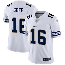 Rams 16 Jared Goff White Mens Stitched Football Limited Team Logo Fashion Jersey