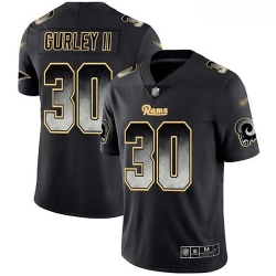 Rams 30 Todd Gurley II Black Men Stitched Football Vapor Untouchable Limited Smoke Fashion Jersey