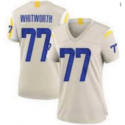 Women Nike Los Angeles Rams 77 Andrew Whitworth Bond Vapor Untouchable Limited Jersey