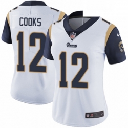 Womens Nike Los Angeles Rams 12 Brandin Cooks White Vapor Untouchable Elite Player NFL Jersey