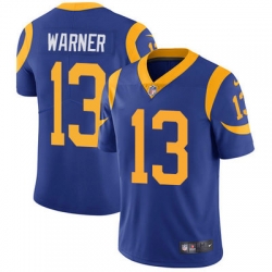 Nike Rams #13 Kurt Warner Royal Blue Alternate Youth Stitched NFL Vapor Untouchable Limited Jersey