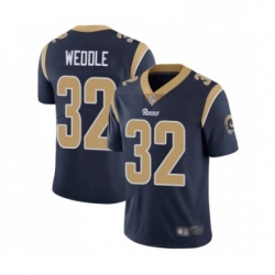 Youth Los Angeles Rams 32 Eric Weddle Navy Blue Team Color Vapor Untouchable Limited Player Football Jersey