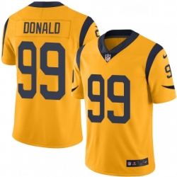 Youth Nike Los Angeles Rams 99 Aaron Donald Limited Gold Rush Vapor Untouchable NFL Jersey