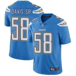 Chargers 58 Thomas Davis Sr Electric Blue Alternate Mens Stitched Football Vapor Untouchable Limit