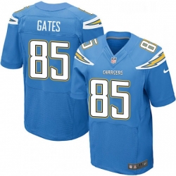 Men Nike Los Angeles Chargers 85 Antonio Gates New Elite Electric Blue Alternate NFL Jersey