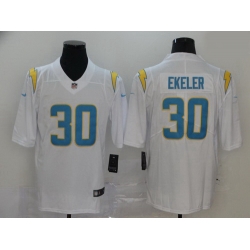 Men Nike Los Angels Chargers 30 Austin Ekeler White Vapor Limited Jersey