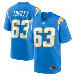 Men's Los Angeles Chargers Nike Corey Linsley Powder Blue Vapor Limited Player Jersey