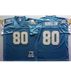 Mitchell And Ness 1994 Chargers #80 Kellen Winslow Blue Throwback Stitched NFL Jersey