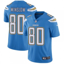 Nike Chargers #80 Kellen Winslow Electric Blue Alternate Mens Stitched NFL Vapor Untouchable Limited Jersey