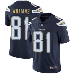 Nike Chargers #81 Mike Williams Navy Blue Team Color Mens Stitched NFL Vapor Untouchable Limited Jersey