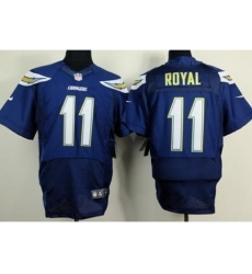 Nike San Diego Chargers 11 Eddie Royal Dark Blue Elite NFL Jersey