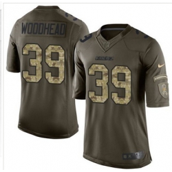 Nike San Diego Chargers #39 Danny Woodhead Green Men 27s Stitched NFL Limited Salute to Service Jersey