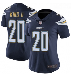 Chargers #20 Desmond King II Navy Blue Team Color Women Stitched Football Vapor Untouchable Limited Jersey