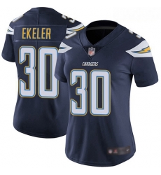 Chargers #30 Austin Ekeler Navy Blue Team Color Women Stitched Football Vapor Untouchable Limited Jersey