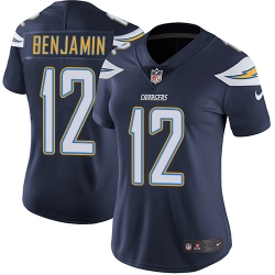 Nike Chargers #12 Travis Benjamin Navy Blue Team Color Womens Stitched NFL Vapor Untouchable Limited Jersey