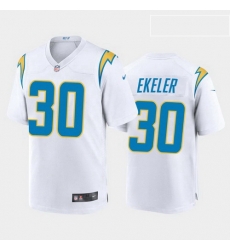 Women Nike Los Angels Chargers 30 Austin Ekeler White Vapor Limited Jersey