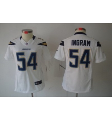 Women Nike San Diego Chargers #54 Melvin Ingram White Color[Women Limited Jerseys]