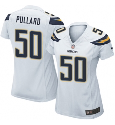 Womens Chargers #50 Hayes Pullard White Home Jersey