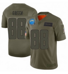 Womens Los Angeles Chargers 88 Virgil Green Limited Camo 2019 Salute to Service Football Jersey