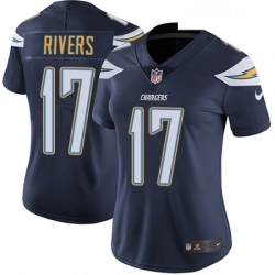 Womens Nike Los Angeles Chargers 17 Philip Rivers Elite Navy Blue Team Color NFL Jersey