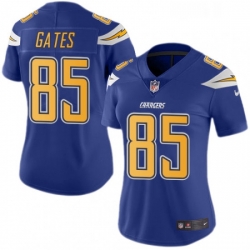 Womens Nike Los Angeles Chargers 85 Antonio Gates Limited Electric Blue Rush Vapor Untouchable NFL Jersey