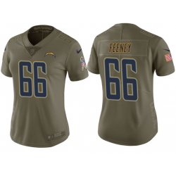 womens chargers dan feeney olive 2017 salute to service jersey