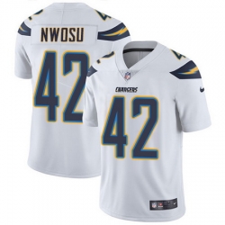 Nike Chargers #42 Uchenna Nwosu White Youth Stitched NFL Vapor Untouchable Limited Jersey