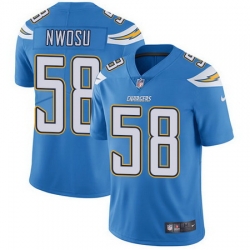 Nike Chargers #58 Uchenna Nwosu Electric Blue Alternate Youth Stitched NFL Vapor Untouchable Limited Jersey