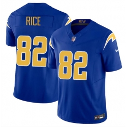 Youth Los Angeles Chargers 82 Brenden Rice Royal 2024 Draft F U S E Vapor Limited Stitched Football Jersey
