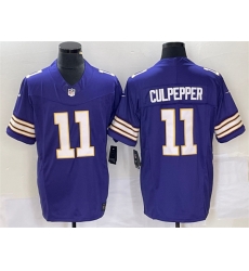 Men Minnesota Vikings 11 Daunte Culpepper Purple 2023 F U S E  Vapor Untouchable