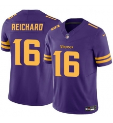 Men Minnesota Vikings 16 Will Reichard Purple 2023 F U S E  Color Rush Untouchable Limited Stitched Jersey