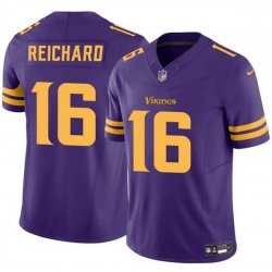 Men Minnesota Vikings 16 Will Reichard Purple 2023 F U S E  Color Rush Untouchable Limited Stitched Jersey