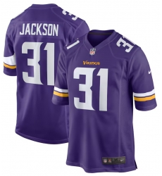 Men Nike Minnesota Vikings Khyree Jackson #31 Purple F U S E Stitched NFL Jersey