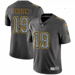 Mens Nike Minnesota Vikings 19 Adam Thielen Gray Static Vapor Untouchable Limited NFL Jersey