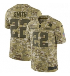 Mens Nike Minnesota Vikings 22 Harrison Smith Limited Camo 2018 Salute to Service NFL Jersey