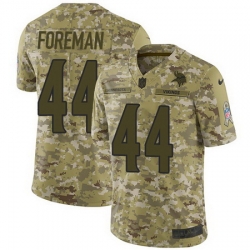 Nike Vikings #44 Chuck Foreman Camo Mens Stitched NFL Limited 2018 Salute To Service Jersey