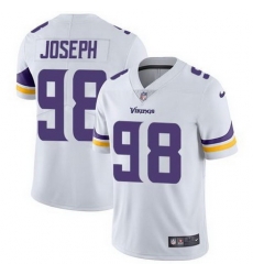 Nike Vikings 98 Linval Joseph White Vapor Untouchable Limited Jersey